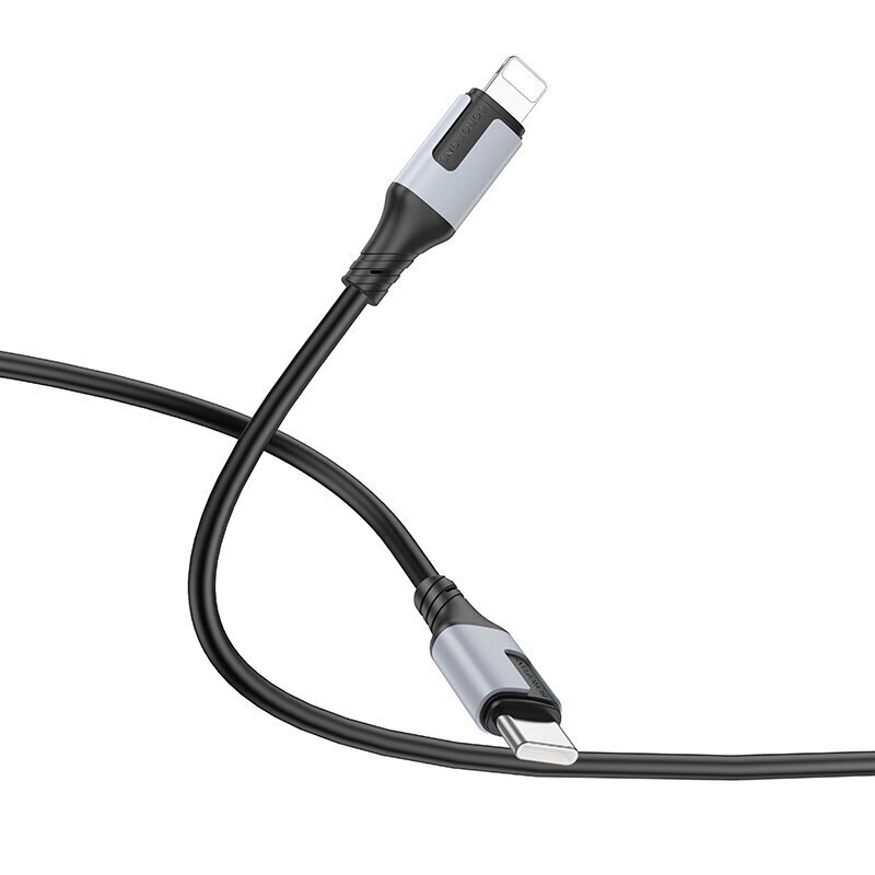Kaapeli USB Borofone BX101 USB-C to Lightning 1.0 m musta hinta ja tiedot | Puhelinkaapelit | hobbyhall.fi