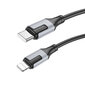 Kaapeli USB Borofone BX101 USB-C to Lightning 1.0 m musta hinta ja tiedot | Puhelinkaapelit | hobbyhall.fi