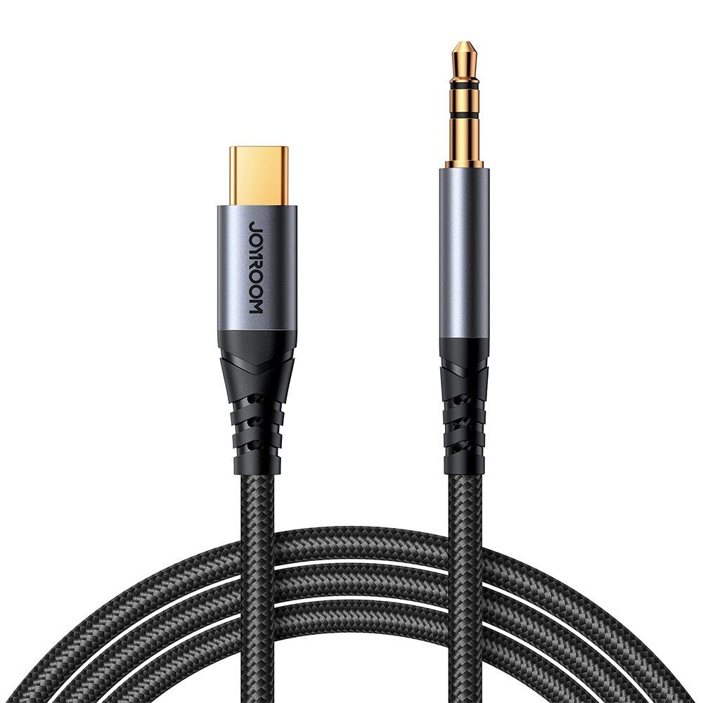 Audio Kaapeli Joyroom SY-A07 USB-C kiinni 3.5 mm 1.2 m musta hinta ja tiedot | Adapterit | hobbyhall.fi