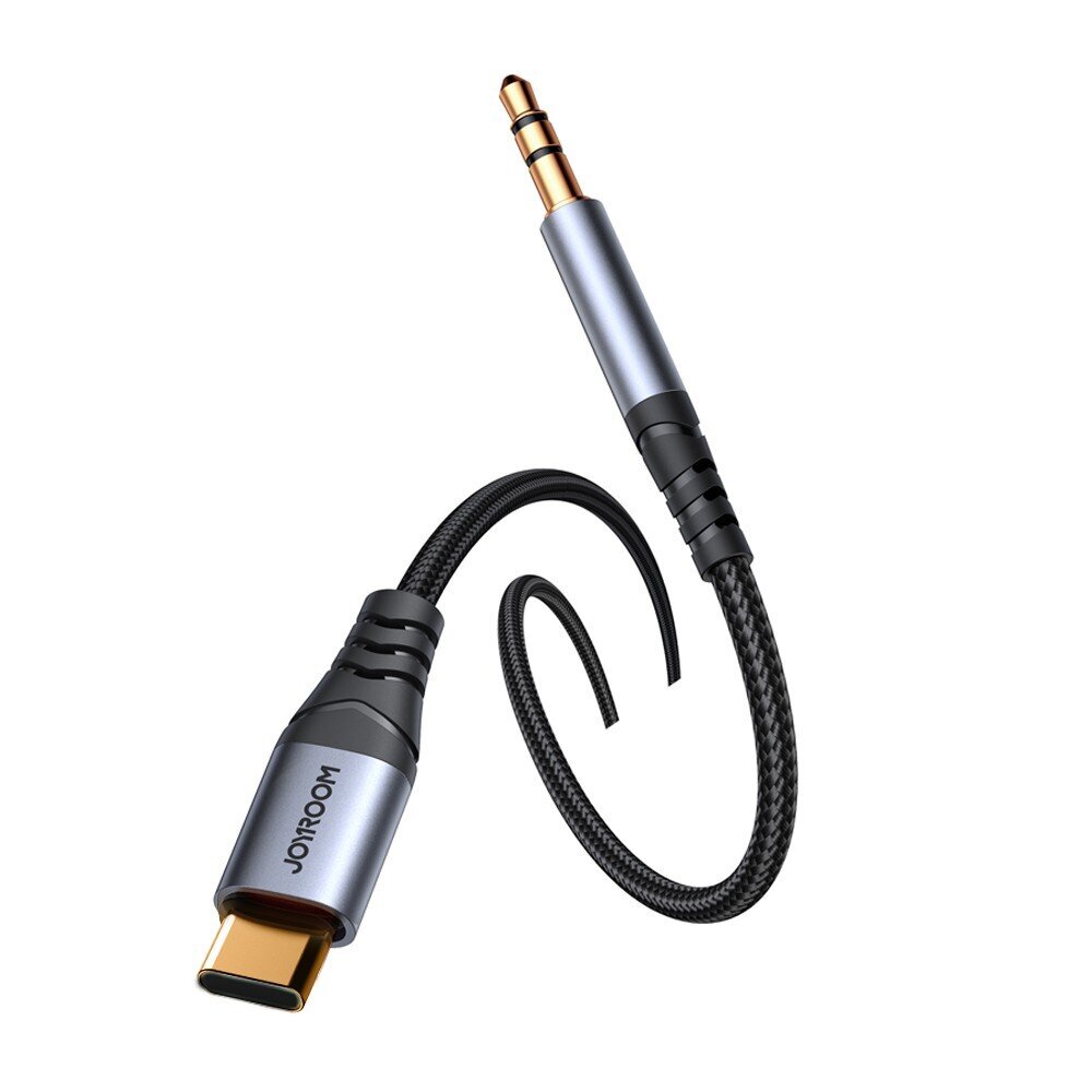 Audio Kaapeli Joyroom SY-A07 USB-C kiinni 3.5 mm 1.2 m musta hinta ja tiedot | Adapterit | hobbyhall.fi