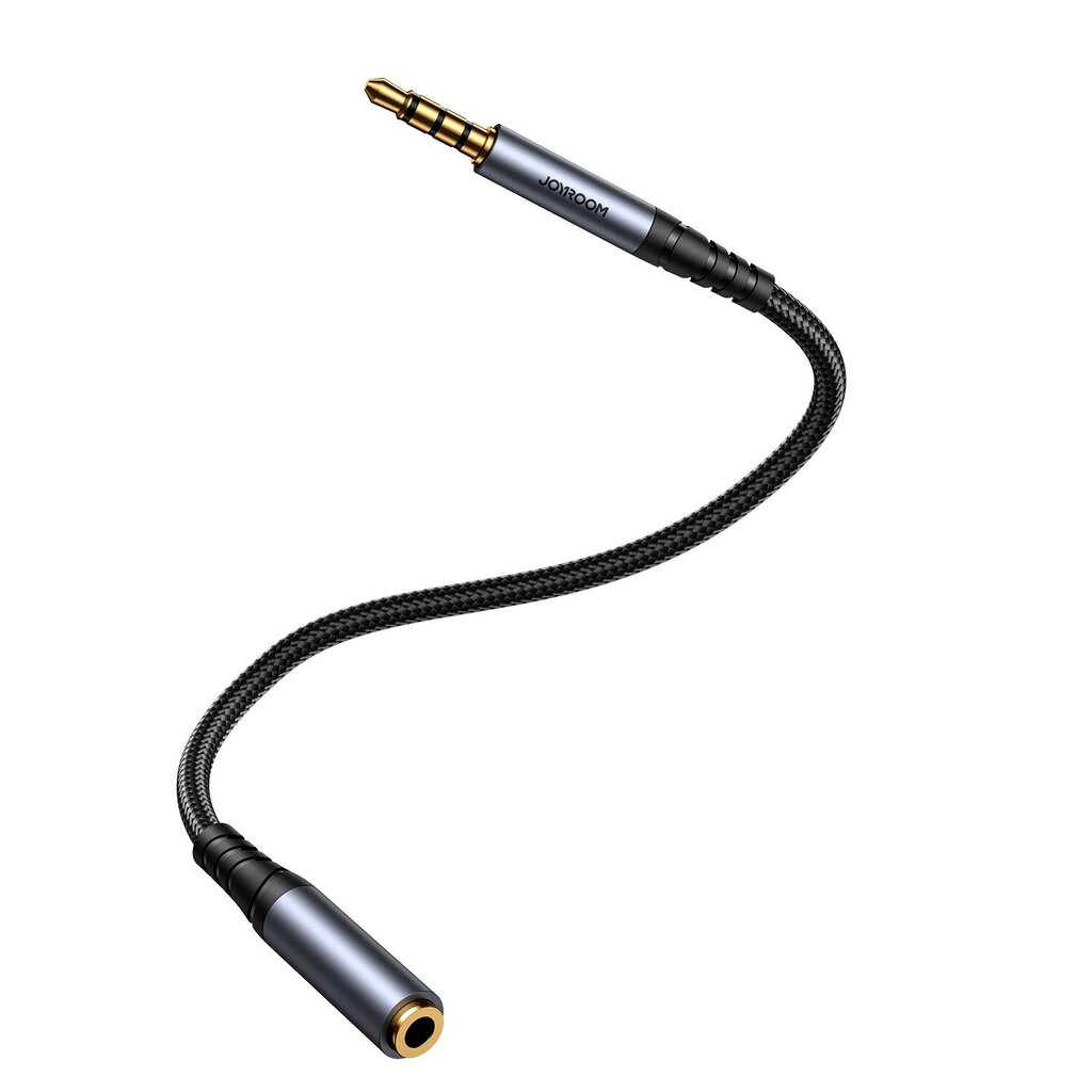 Audio Kaapeli Joyroom SY-A09 3.5 mm (M) kiinni 3.5 mm (F) 1.2 m musta hinta ja tiedot | Adapterit | hobbyhall.fi