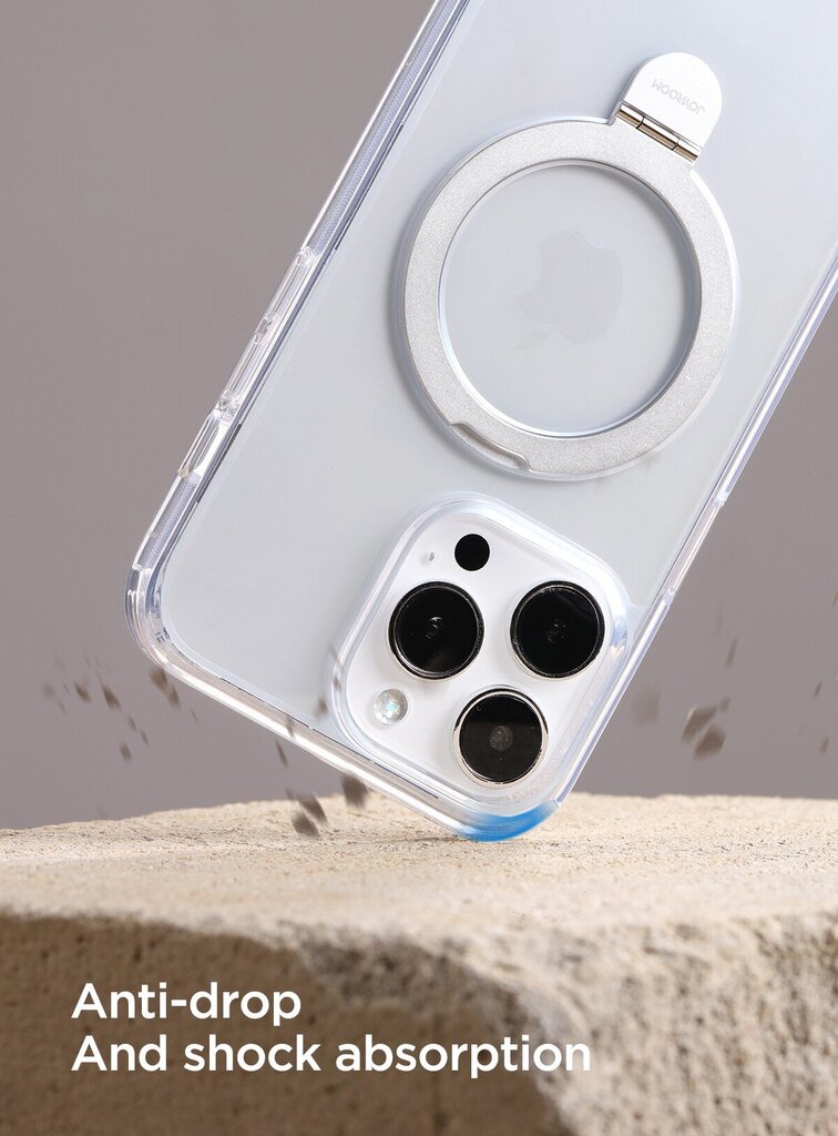Kotelo Joyroom JR-BP004 Magnetic Protective Phone Kotelo With Holder Apple iPhone 15 Pro harmaa hinta ja tiedot | Puhelimen kuoret ja kotelot | hobbyhall.fi