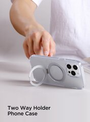 Kotelo Joyroom JR-BP004 Magnetic Protective Phone Kotelo With Holder Apple iPhone 15 läpinäkyvä hinta ja tiedot | Puhelimen kuoret ja kotelot | hobbyhall.fi