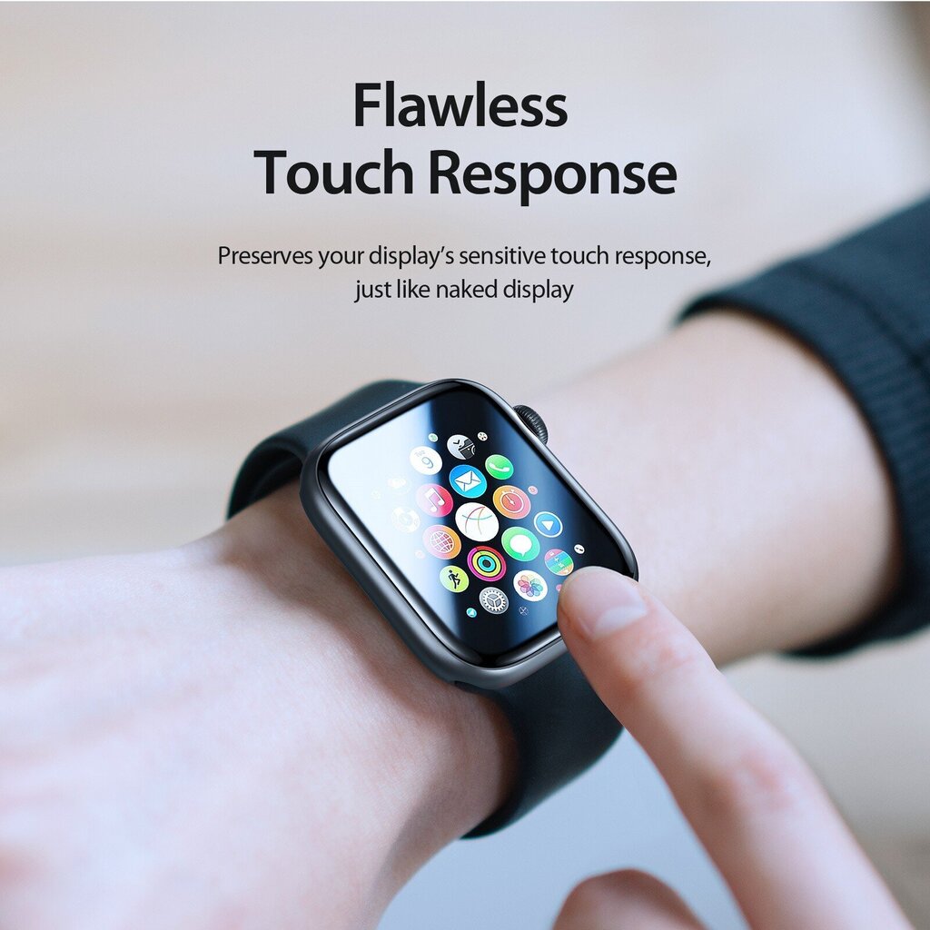 Suojalasi Dux Ducis Pmma (2Pack) Apple Watch 45mm musta hinta ja tiedot | Älykellojen ja aktiivisuusrannekkeiden lisätarvikkeet | hobbyhall.fi