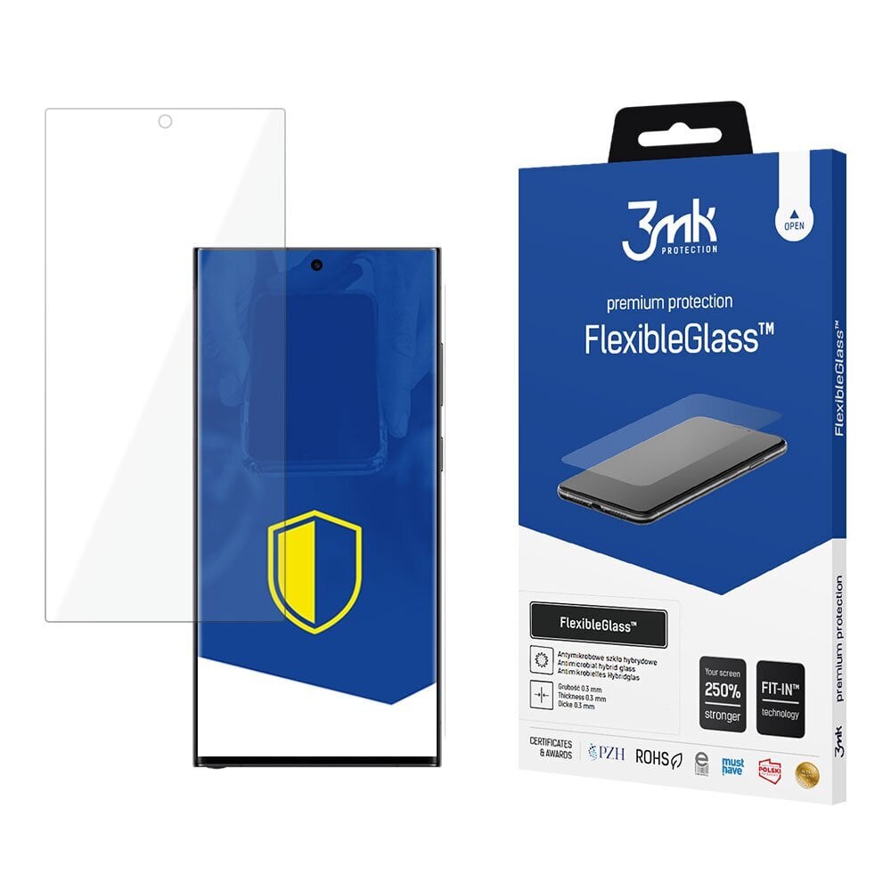 LCD Screen protector 3mk Flexible Glass Samsung S928 S24 Ultra hinta ja tiedot | Näytönsuojakalvot ja -lasit | hobbyhall.fi
