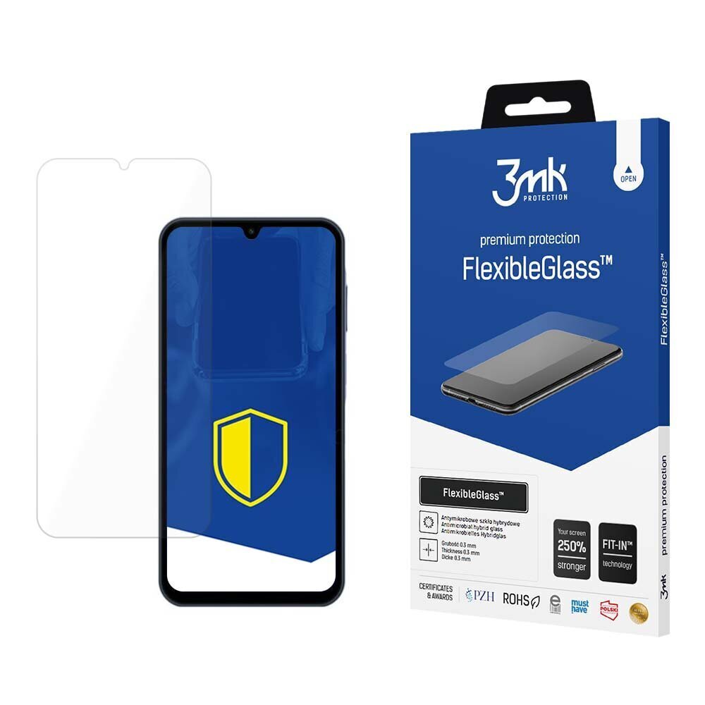 LCD Screen protector 3mk Flexible Glass Samsung A155 A15 4G/A156 A15 5G hinta ja tiedot | Näytönsuojakalvot ja -lasit | hobbyhall.fi