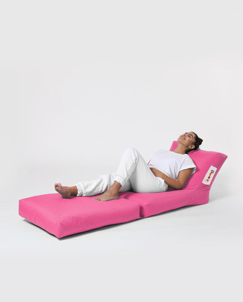 Säkkituoli Siesta Sofa Bed Pouf, vaaleanpunainen hinta ja tiedot | Säkkituolit, rahit ja penkit | hobbyhall.fi