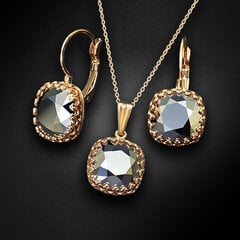 Naisten korusetti Diamond Sky, Vintage V, Light Chrome, Swarovski kristalleilla hinta ja tiedot | Diamond Sky Jewelry Muoti | hobbyhall.fi