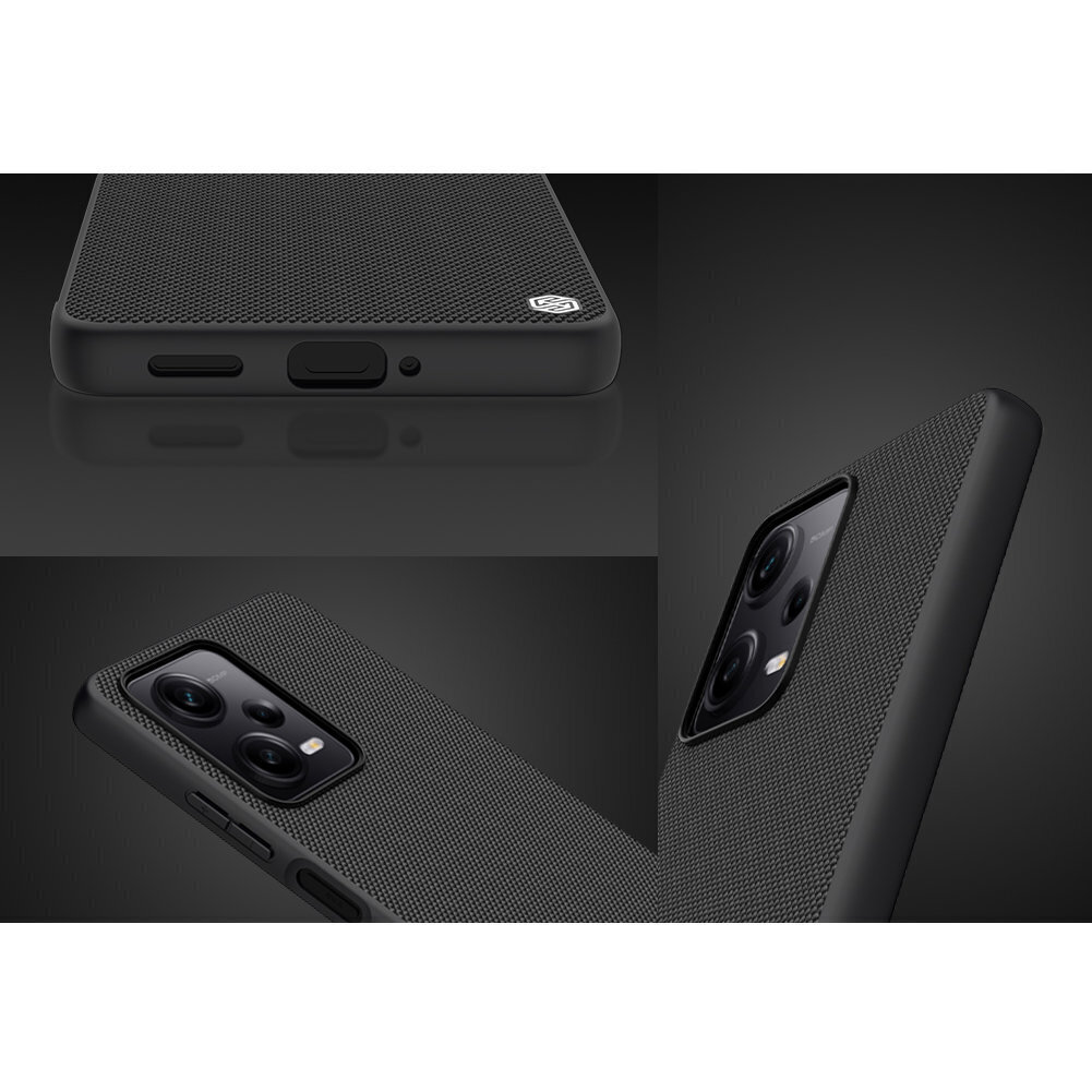 Case Nillkin Textured Case Xiaomi Redmi Note 12 Pro 5G/Poco X5 Pro 5G black hinta ja tiedot | Puhelimen kuoret ja kotelot | hobbyhall.fi