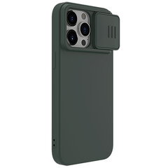 Case Nillkin CamShield Silky Silicone Apple iPhone 15 Pro dark green hinta ja tiedot | Puhelimen kuoret ja kotelot | hobbyhall.fi
