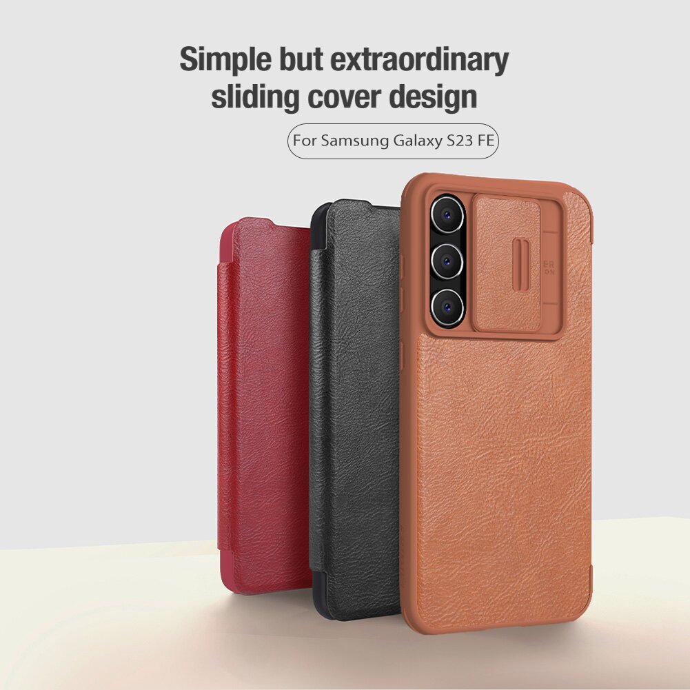 Case Nillkin Qin Pro Leather Samsung S711 S23 FE black hinta ja tiedot | Puhelimen kuoret ja kotelot | hobbyhall.fi