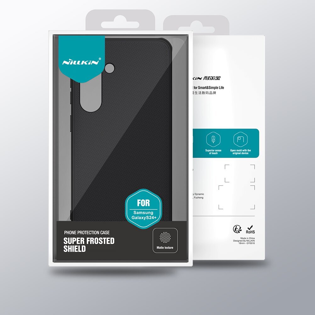 Case Nillkin Super Frosted Shield Pro Samsung S926 S24 Plus black hinta ja tiedot | Puhelimen kuoret ja kotelot | hobbyhall.fi