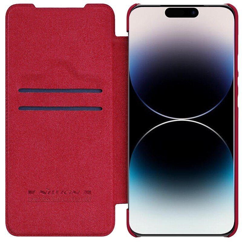 Case Nillkin Qin Pro Leather Samsung S711 S23 FE red hinta ja tiedot | Puhelimen kuoret ja kotelot | hobbyhall.fi