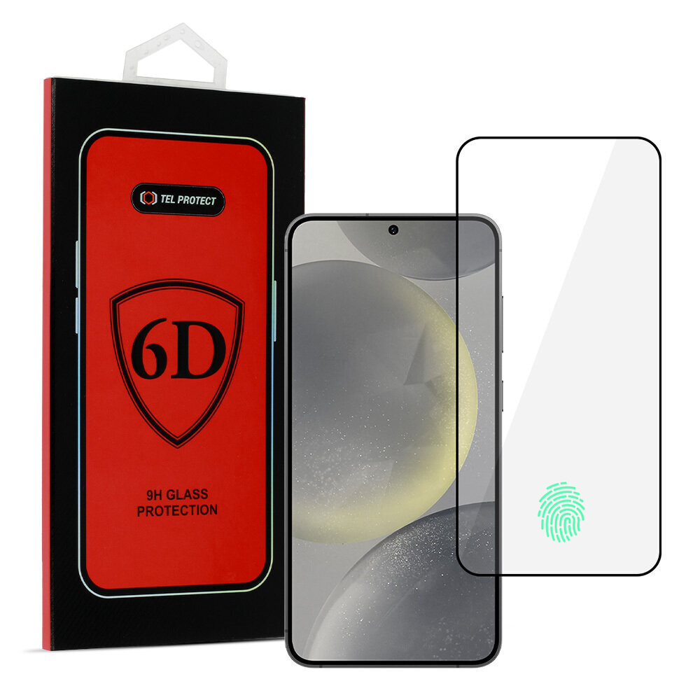 Tempered glass 6D Samsung S921 S24 black hinta ja tiedot | Näytönsuojakalvot ja -lasit | hobbyhall.fi