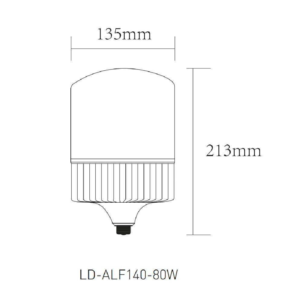 LED-lamppu F140, 77.5W, 8900lm, E27, 4000K, LD-ALF140-80W, GTV hinta ja tiedot | Lamput | hobbyhall.fi