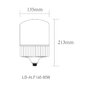 LED-lamppu F140, 77.5W, 8900lm, E27, 4000K, LD-ALF140-80W, GTV hinta ja tiedot | Lamput | hobbyhall.fi