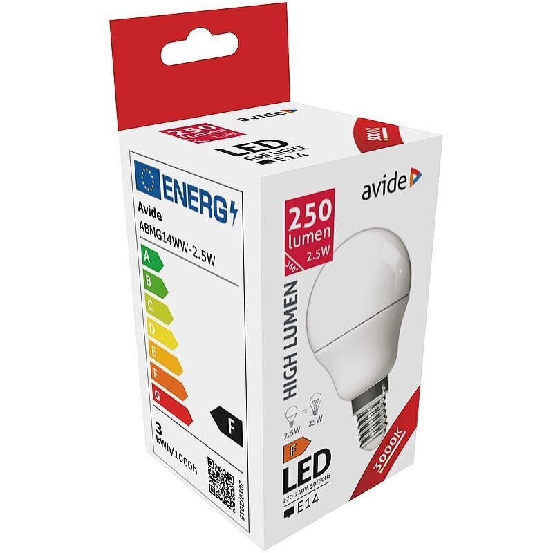 LED-lamppu Avide 2,5W E14 3000K hinta ja tiedot | Lamput | hobbyhall.fi