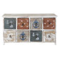 Lipasto DKD Home Decor Luonnollinen Sininen MDF Punaruskea (84 x 28 x 47 cm) hinta ja tiedot | Lipastot | hobbyhall.fi