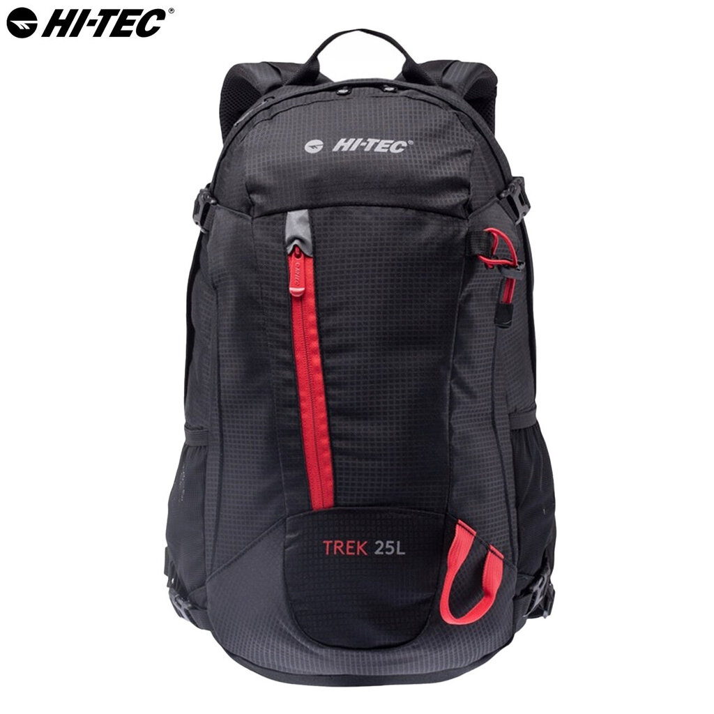 Hitec Trek Reppu 25L, musta-punainen hinta ja tiedot | Urheilukassit ja reput | hobbyhall.fi