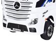 Lasten yksipaikkainen sähköauto Mercedes Benz Actros, Valkoinen hinta ja tiedot | Lasten sähköautot | hobbyhall.fi