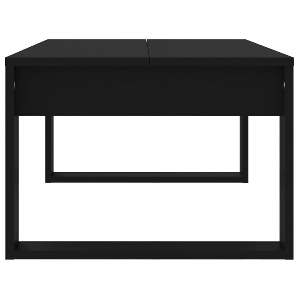 vidaXL Sohvapöytä musta 102x50x35 cm tekninen puu hinta ja tiedot | Sohvapöydät | hobbyhall.fi