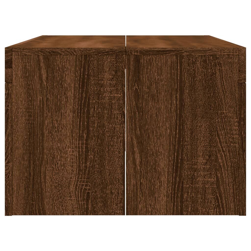vidaXL Sohvapöytä ruskea tammi 102x50x36 cm tekninen puu hinta ja tiedot | Sohvapöydät | hobbyhall.fi