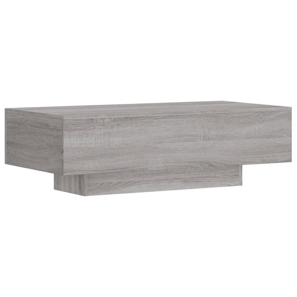 vidaXL Sohvapöytä harmaa Sonoma 100x49,5x31 cm tekninen puu hinta ja tiedot | Sohvapöydät | hobbyhall.fi