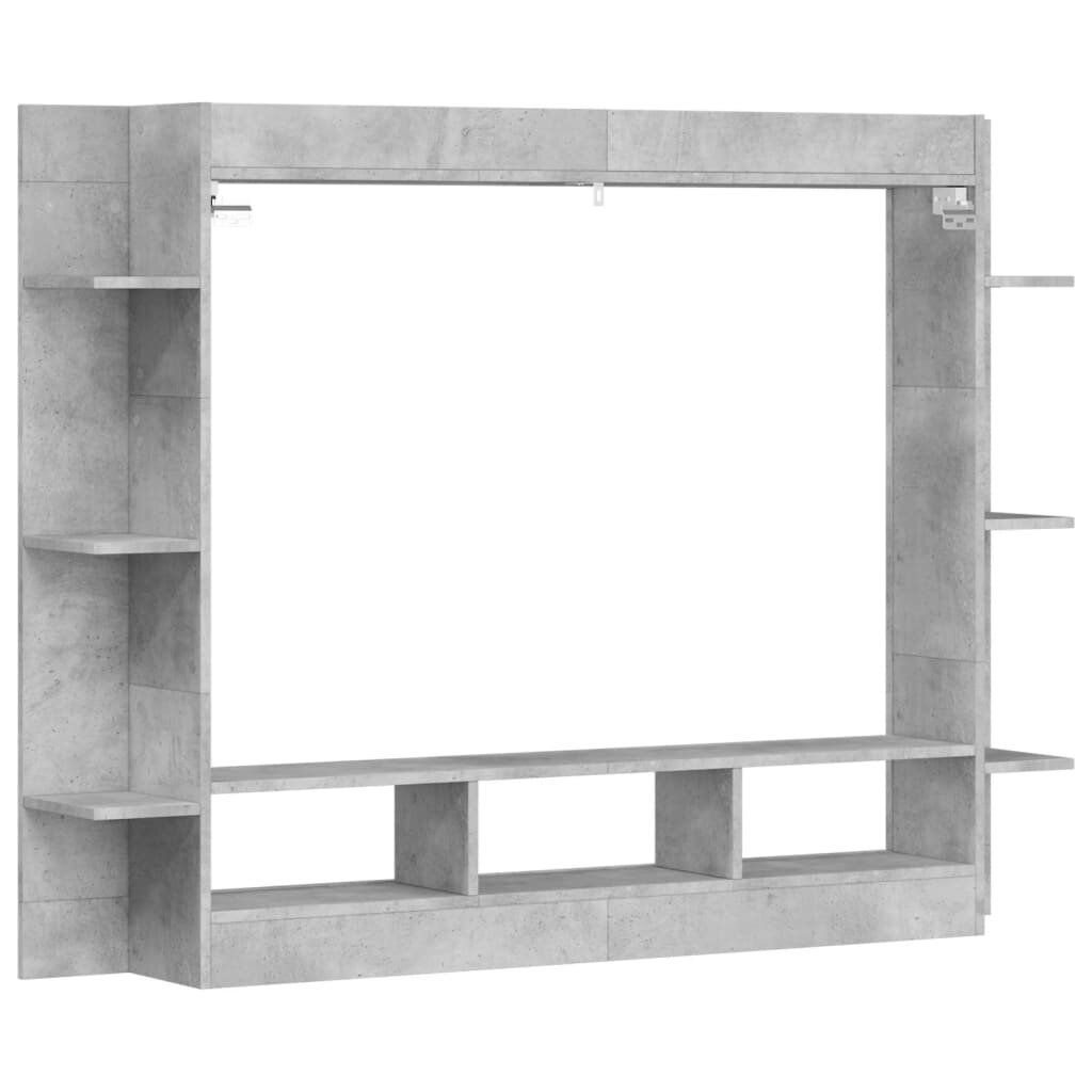 vidaXL TV-taso betoninharmaa 152x22x113 cm tekninen puu hinta ja tiedot | TV-tasot | hobbyhall.fi