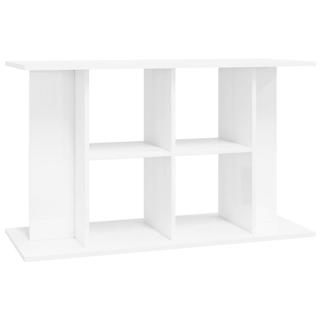 vidaXL Akvaarioteline korkeakiilto valkoinen 100x40x60 cm tekninen puu hinta ja tiedot | Akvaariotarvikkeet | hobbyhall.fi