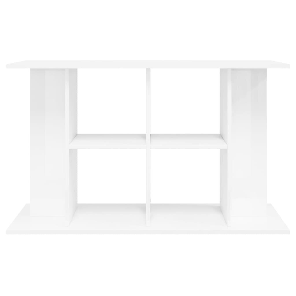 vidaXL Akvaarioteline korkeakiilto valkoinen 100x40x60 cm tekninen puu hinta ja tiedot | Akvaariotarvikkeet | hobbyhall.fi