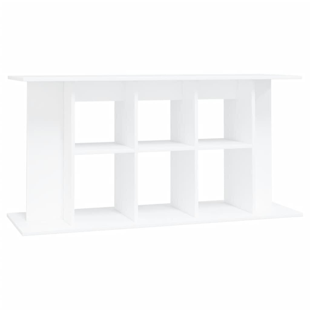 vidaXL Akvaarioteline valkoinen 120x40x60 cm tekninen puu hinta ja tiedot | Akvaariotarvikkeet | hobbyhall.fi