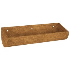 vidaXL Puutarhan seinäkukkalaatikko 50x16x10 cm Corten teräs hinta ja tiedot | Kukkalaatikot | hobbyhall.fi