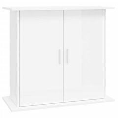 vidaXL Akvaarioteline korkeakiilto valkoinen 81x36x73 cm tekninen puu hinta ja tiedot | Akvaariotarvikkeet | hobbyhall.fi