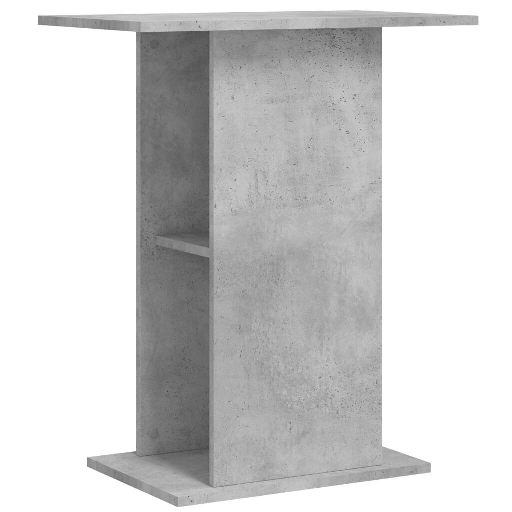 vidaXL Akvaarioteline betoninharmaa 60,5x36x72,5 cm tekninen puu hinta ja tiedot | Akvaariotarvikkeet | hobbyhall.fi