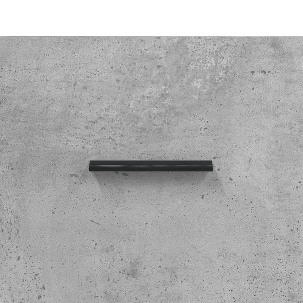 vidaXL Kaappi betoninharmaa 69,5x34x180 cm tekninen puu hinta ja tiedot | Lipastot | hobbyhall.fi