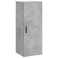 vidaXL Kaappi betoninharmaa 34,5x34x180 cm tekninen puu hinta ja tiedot | Lipastot | hobbyhall.fi