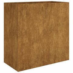 vidaXL Kukkalaatikko 40x80x80 cm Corten teräs hinta ja tiedot | Kukkalaatikot | hobbyhall.fi