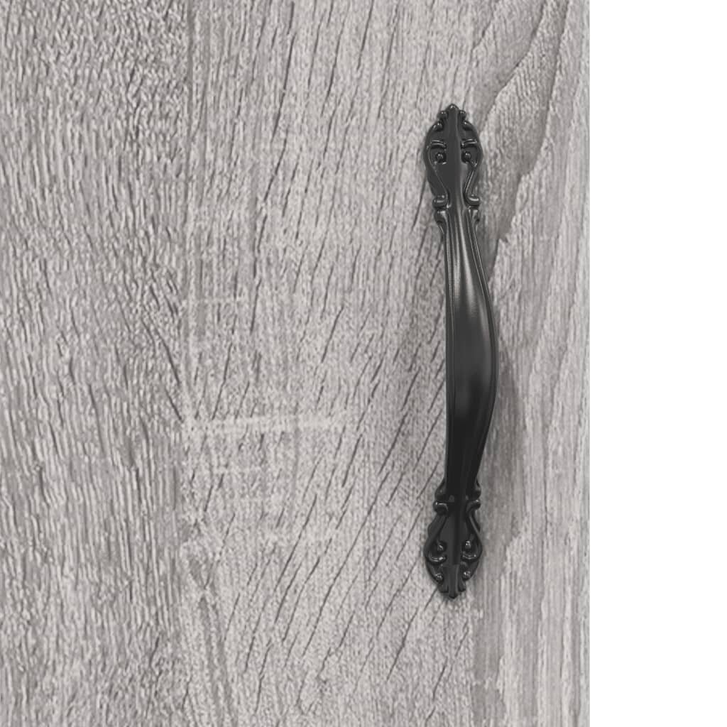 vidaXL Kaappi harmaa Sonoma 34,5x34x180 cm tekninen puu hinta ja tiedot | Lipastot | hobbyhall.fi