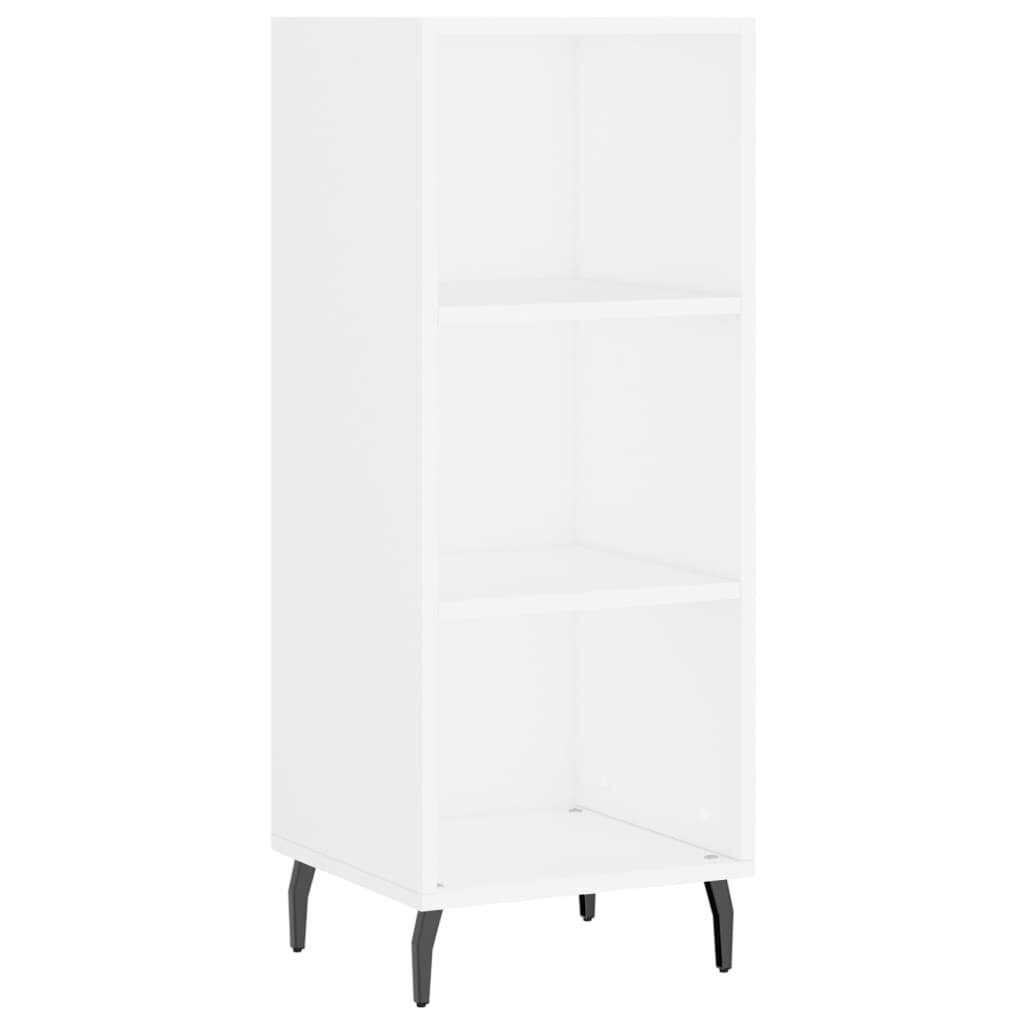 vidaXL Kaappi korkeakiilto valkoinen 34,5x32,5x180 cm tekninen puu hinta ja tiedot | Lipastot | hobbyhall.fi