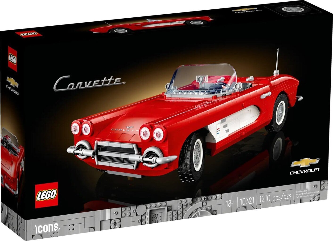 10321 LEGO® Icons Corvette hinta ja tiedot | LEGOT ja rakennuslelut | hobbyhall.fi