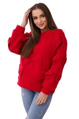 Naisten punainen pusero Ribbony R9023-53717-Universaali hinta ja tiedot | Naisten hupparit, collegepaidat ja villapaidat | hobbyhall.fi