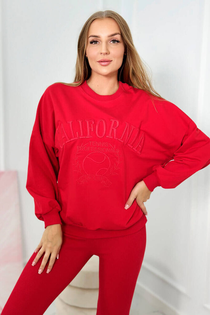 Naisten punainen setti Kalifornia 9451-53631-Universaali hinta ja tiedot | Naisten urheiluvaatteet | hobbyhall.fi