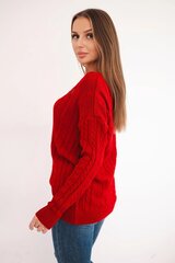 Naisten punainen neuletakki Comb 23778-54003-Universaali hinta ja tiedot | Naisten neulepuserot | hobbyhall.fi