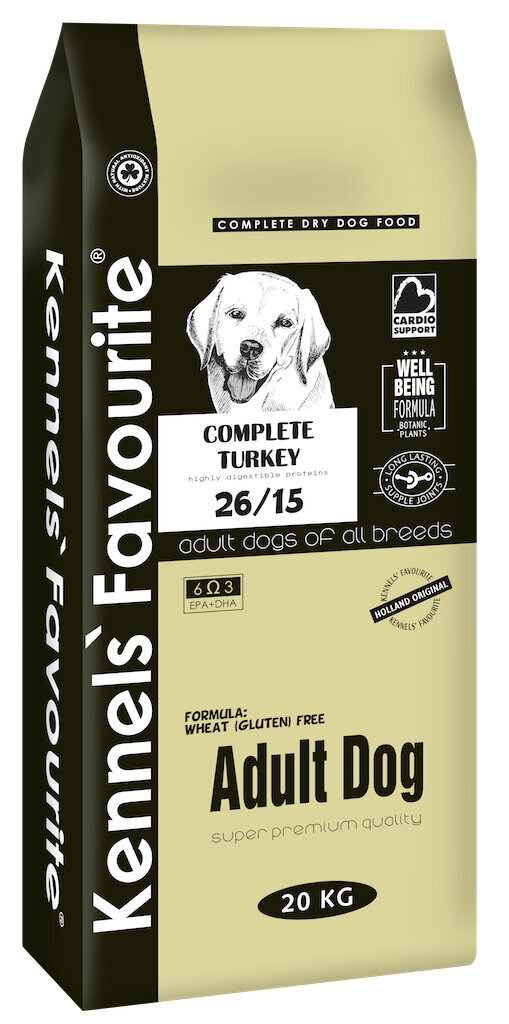 Kennels Favourite Adult Dog 20kg täysrehu aikuisille koirille hinta ja tiedot | Koiran kuivaruoka | hobbyhall.fi
