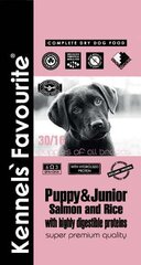 Kennels Favourite Puppy & Junior Salmon and Rice 12,5kg pennuille hinta ja tiedot | Koiran kuivaruoka | hobbyhall.fi