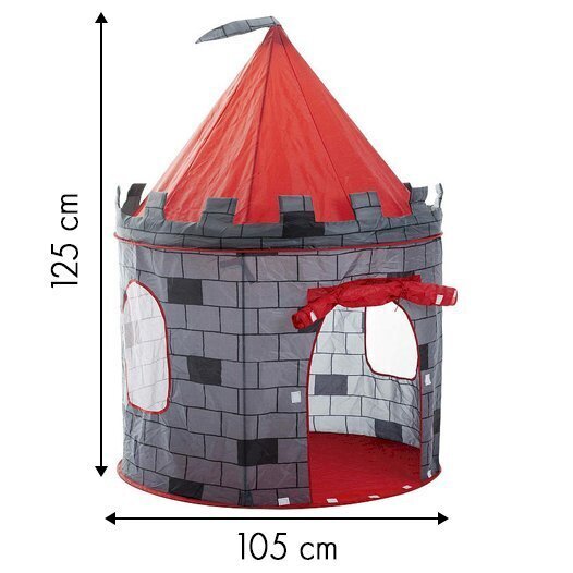 Knight's Castle Teltta, lasten leikkimökki, harmaa hinta ja tiedot | Lasten leikkimökit ja -teltat | hobbyhall.fi