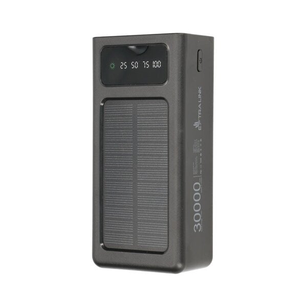 Ulkoinen akkupankki Extralink Solar EPB-093 30000 mAh / 4 x USB musta