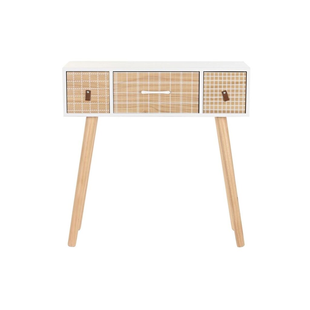 Sivupöytä DKD Home Decor Luonnollinen Valkoinen Paolownia wood (80 x 32 x 80 cm) hinta ja tiedot | Sivupöydät | hobbyhall.fi