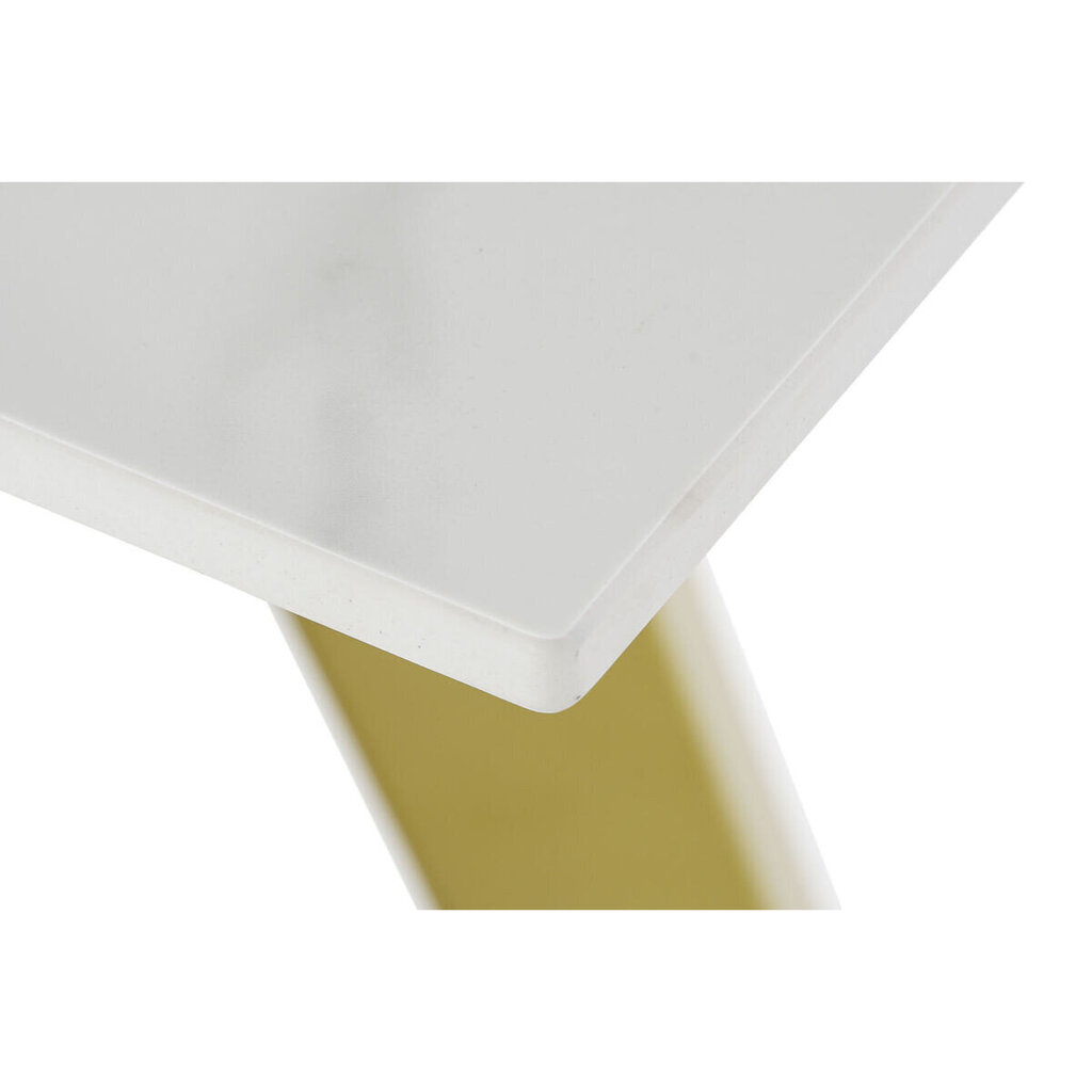 Sivupöytä DKD Home Decor Keraminen Kullattu Metalli Valkoinen Moderni (120 x 40 x 76 cm) hinta ja tiedot | Sivupöydät | hobbyhall.fi