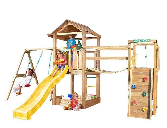 Lasten leikkipaikka Jungle Gym House Clutter Bridge 2-Swing